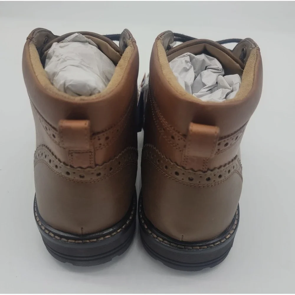 Men's Nunn Bush Ozark 2.0 Plain Toe Chukka Leather Boots 7 Tan New w/ Tags!